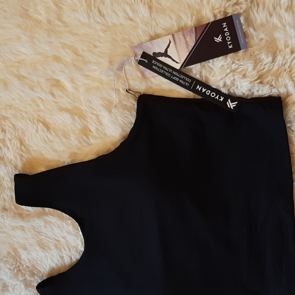 Kyodan Black Racerback Sports Bra, size Large, NWT - Picture 2 of 11